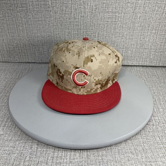 MLB Authentic On Field Chicago Cubs Digital Camo new era hat Size 7 3/8 - Picture 1 of 10